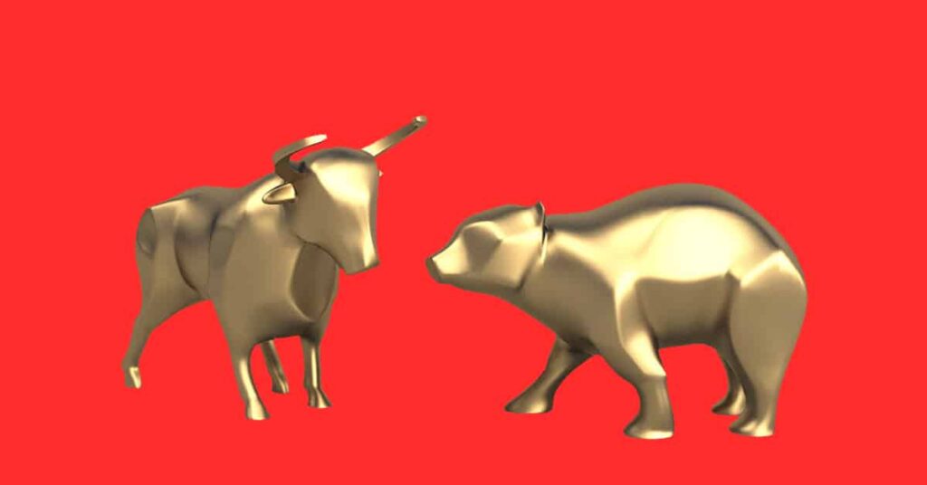 bulls vs bears red