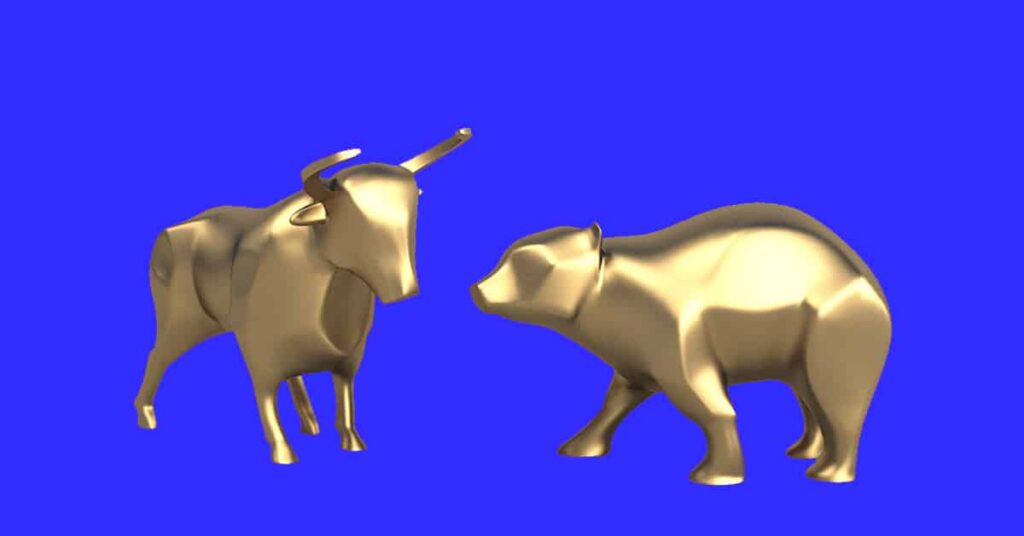 bull vs bear blue